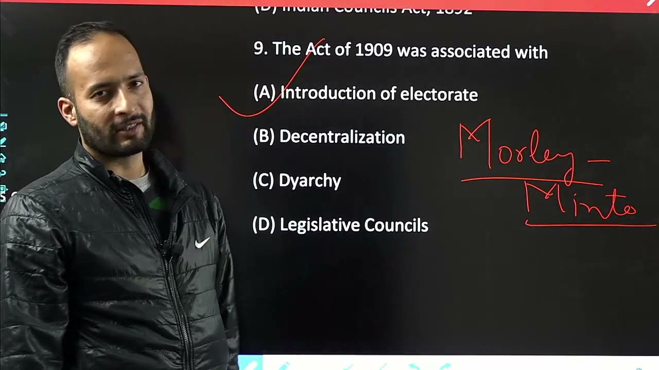 MCQ 1- Indian Polity JKPSI || (1773-1947) ||Evolution of Polity in Pre Independence Era||JKPSC ARCS