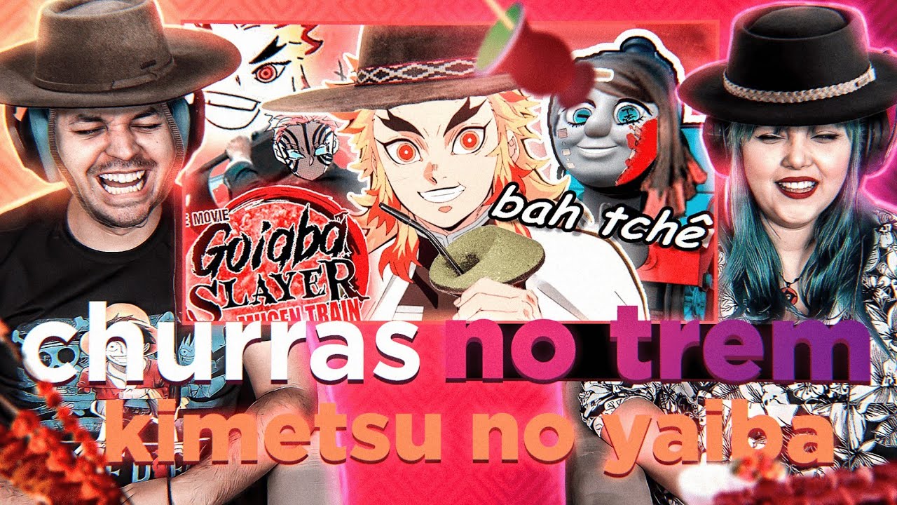 KIMETSU NO YAIBA E O CHURRAS NO TRÊM (TsukiUraya) - REACT