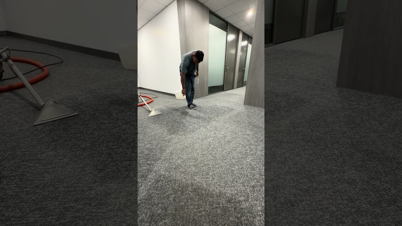 Carpet spot steam cleaning , removing dirt and coffee stain. Itronic facility services Melbourne 