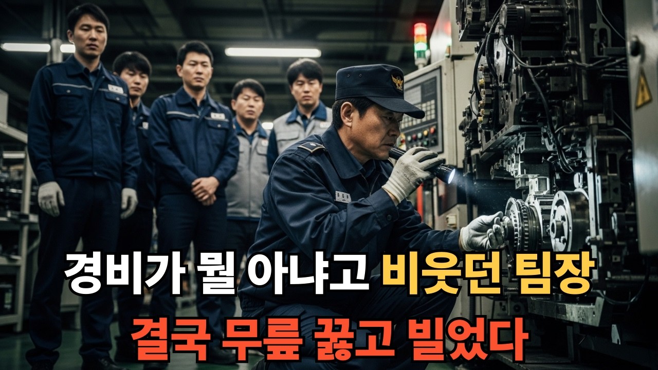 경비가 뭘 아냐고 비웃던 팀장 결국 무릎 꿇고 빌었다