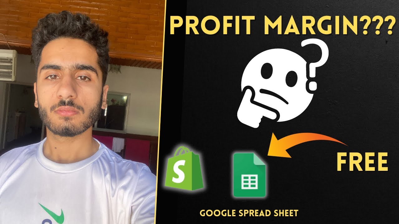 Easy GOOGLE Spreadsheet to find out your profit margins ! SHOPIFY