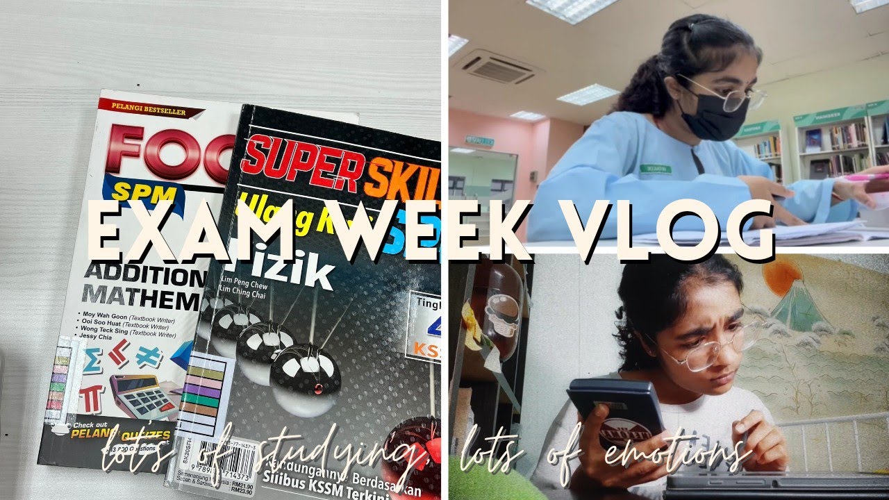 an exam week in my life as a SPM student | school vlog