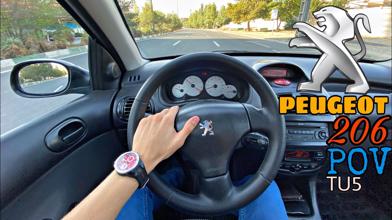 Peugeot 206/ 1.6Lit(tu5)/ 105HP/ POV Test Driving /Highway/پژو ۲۰۶ تیپ ۵/ تست رانندگی