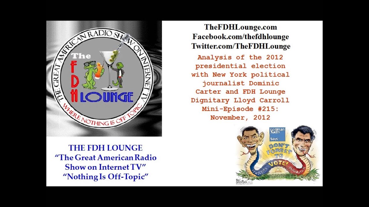 Mini-Episode #215 - November 2012 - 2012 presidential election analysis