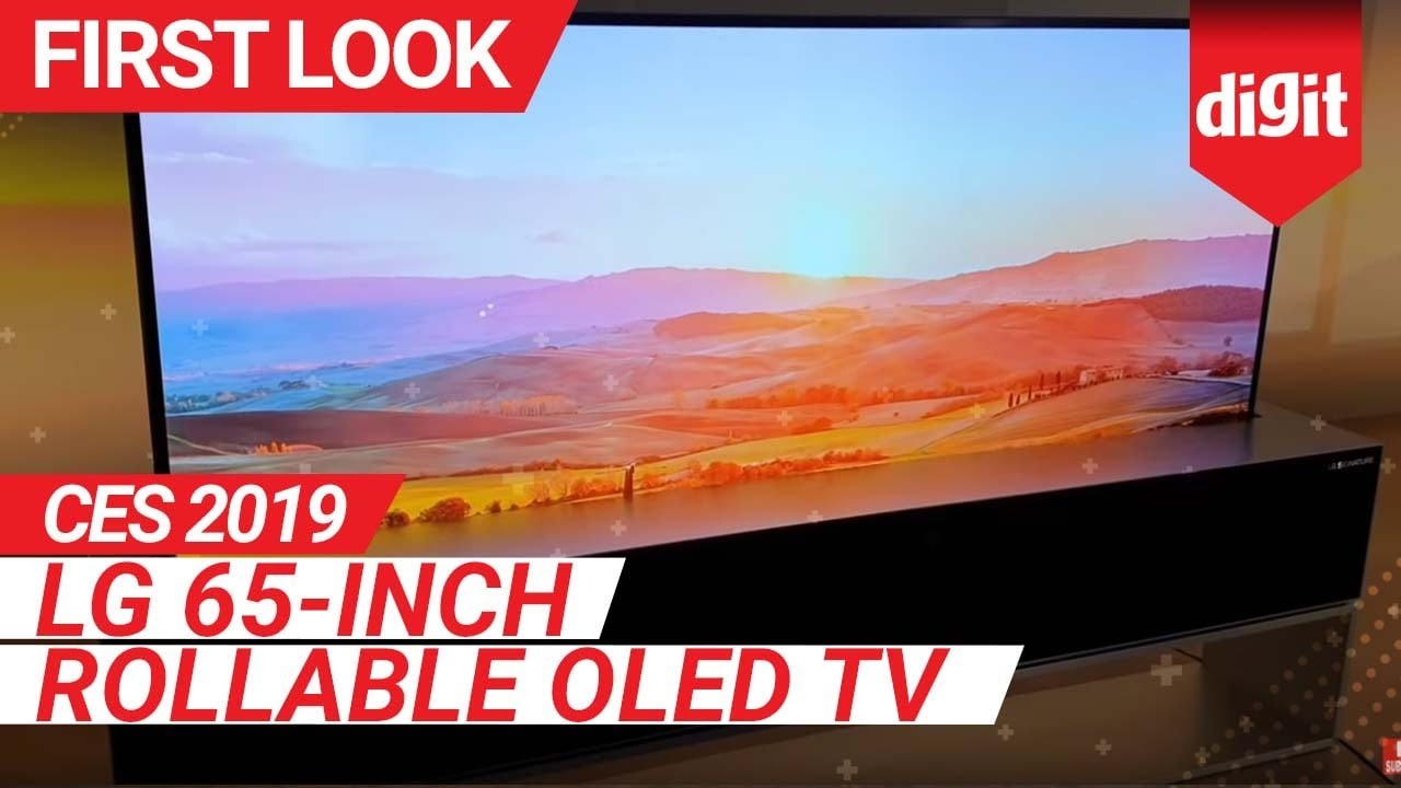 CES 2019: LG 65-inch Rollable OLED TV First Look | Digit.in