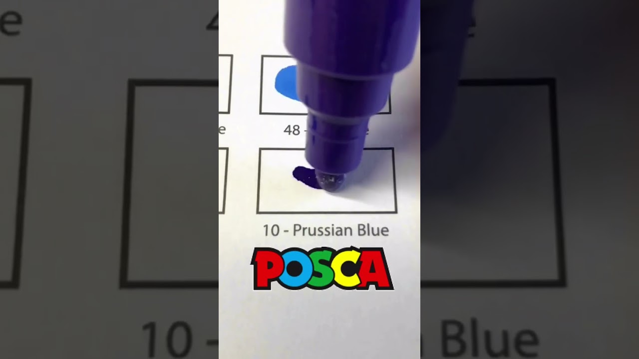 Activating POSCA marker - PRUSSIAN BLUE. Part 21