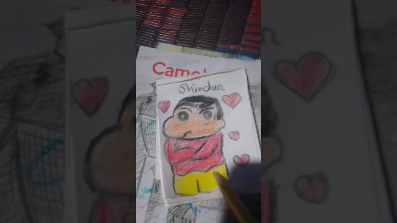 shinchan draw in a piece of paper # tango world.12