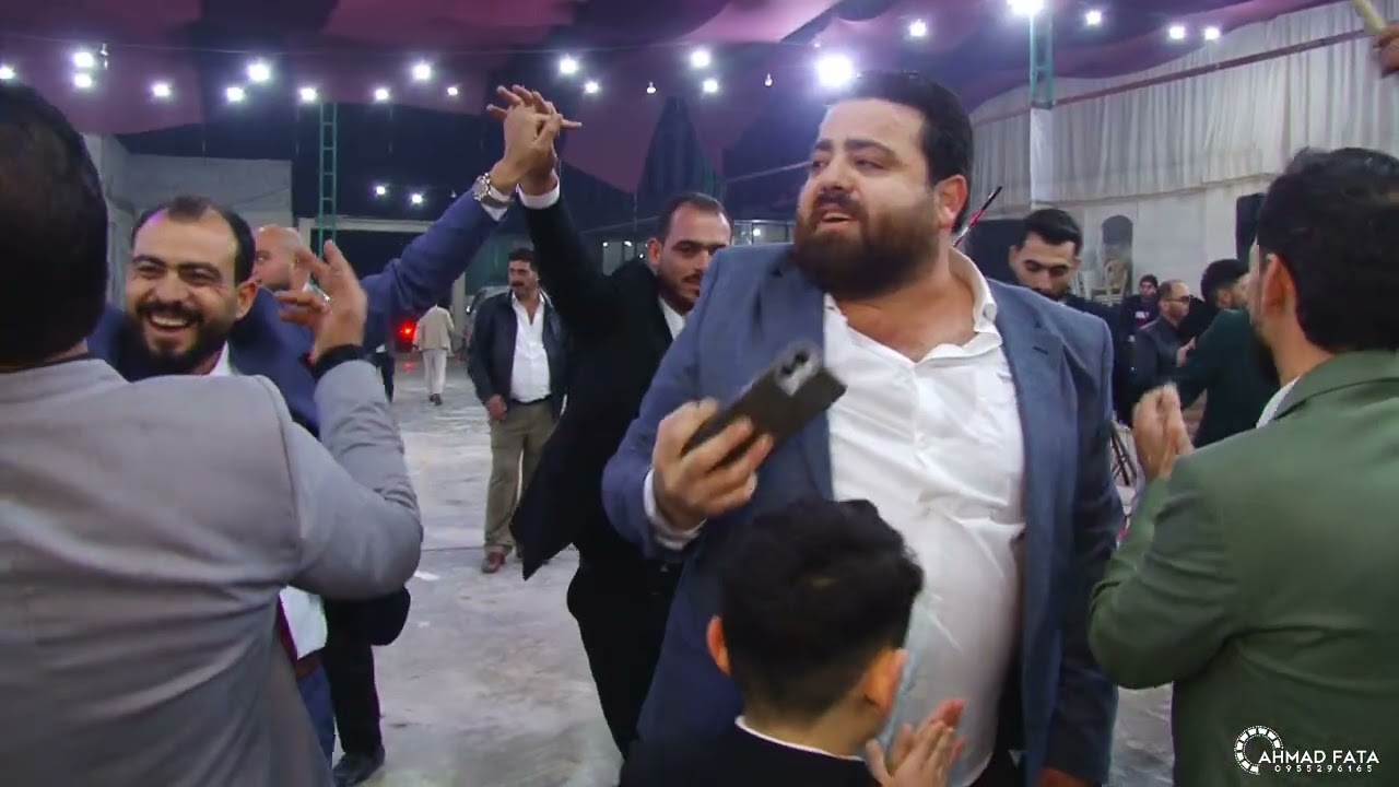 6-افراح ال قداح حفل زفاف العريس ابراهيم الكدع-خان العسل مع الفنان محمد عجي