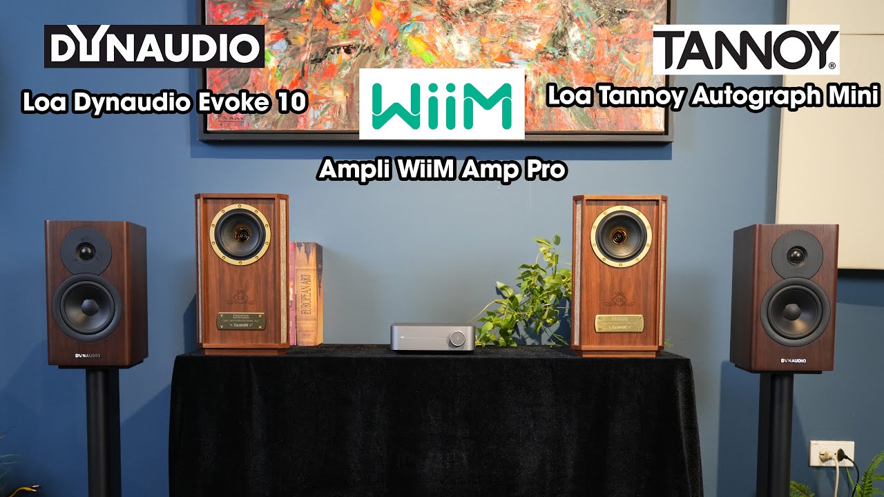 Ampli Hiệu Suất Cao WiiM Amp Pro Thử Sức Với Cặp Loa Tannoy Autograph Mini Và  Dynaudio Evoke 10