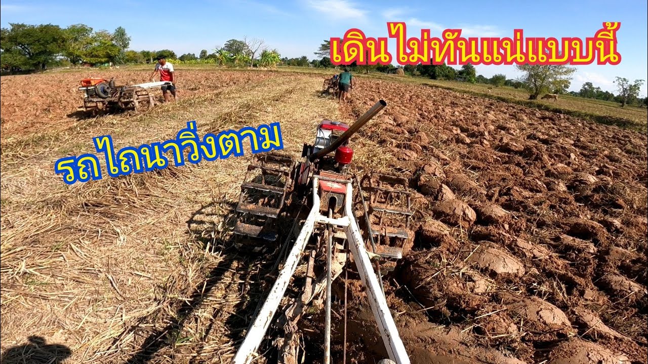 รถไถนาวิ่งตาม‼️มีพนักงานเสิร์ฟแบบนี้วิ่งได้ทั้งวัน🤣🤣