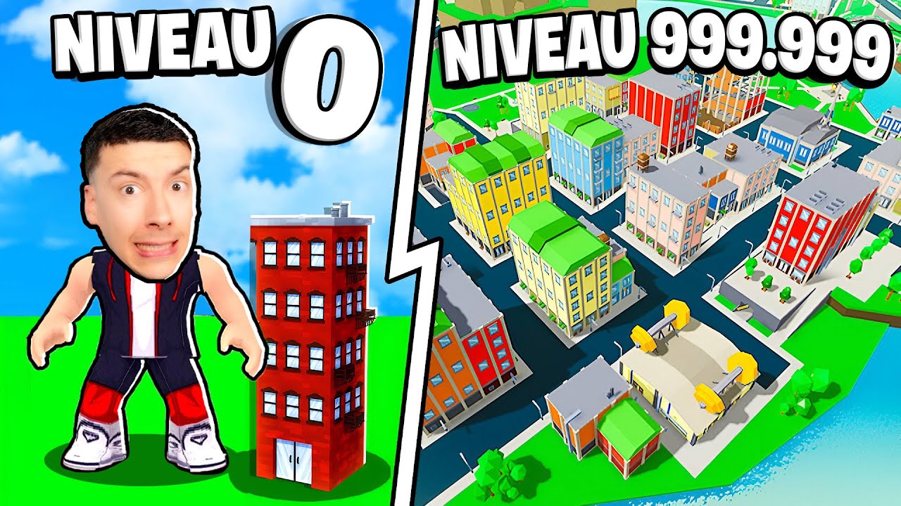 J'AI CONSTRUIT UNE VILLE DE NIVEAU MAXIMUM DANS ROBLOX MINI CITY !