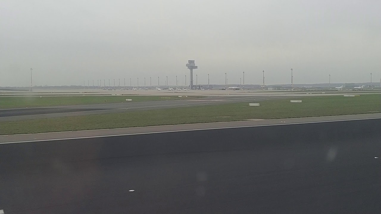 Berlin Schoenefeld airport (SXF). Final approaching and landing.