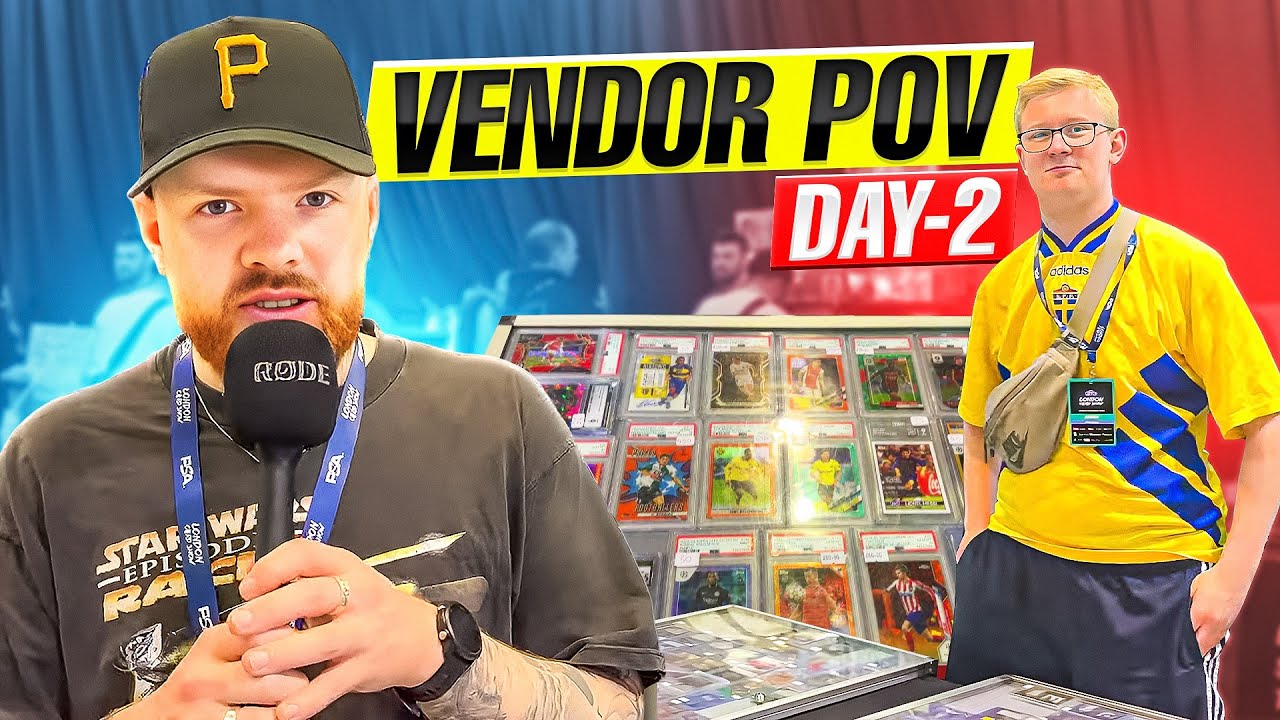 LONDON CARD SHOW DAY 2 - BUYING SELLING AND TRADING SPORTS CARDS!!!