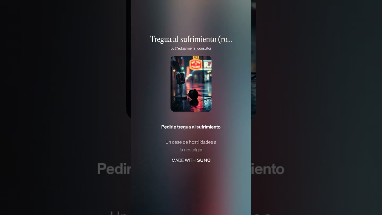 Tregua al sufrimiento | Poema en rock alternativo