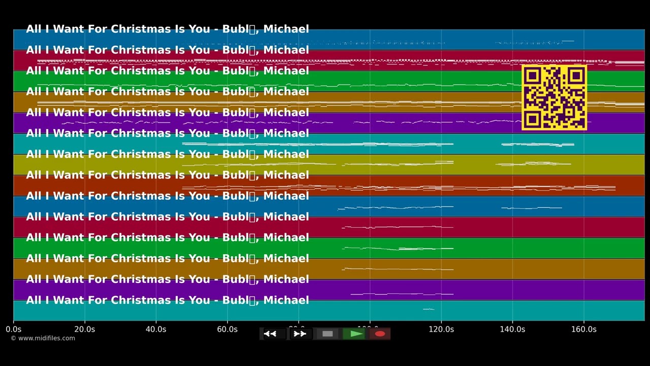 🎵 All I Want For Christmas Is You - Michael Bublé (MIDI individual tracks) 🎹