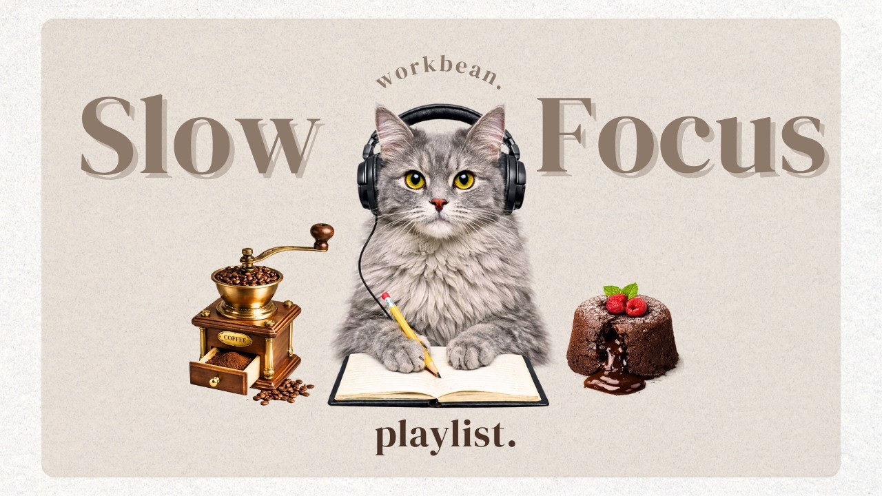 【4-Hour Focus Music】Lo-fi beats for deep focus, study & work | Slow and steady focus 🌿