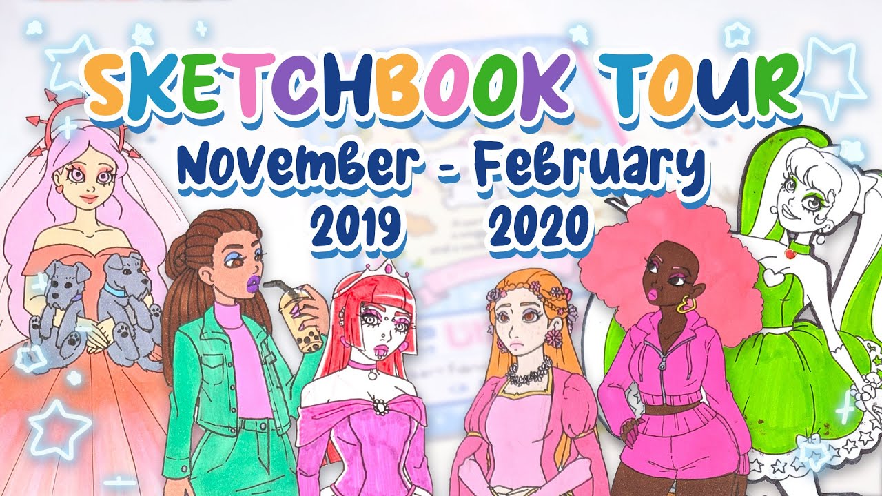 This Sketchbook is All Over the Place | Novi Stars, Capybaras & Dogs | November 2019 - February 2020