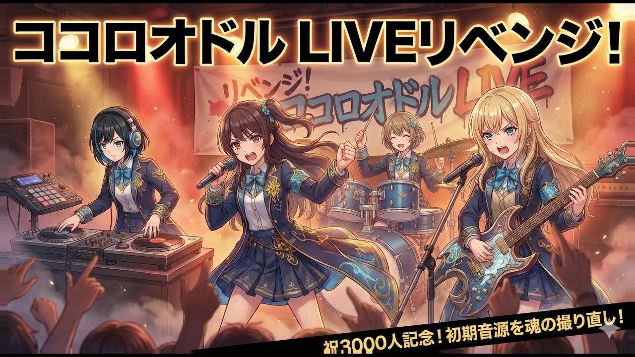 ココロオドル (Live Revenge Ver.) / 須野高校軽音部【登録者3000人突破記念】