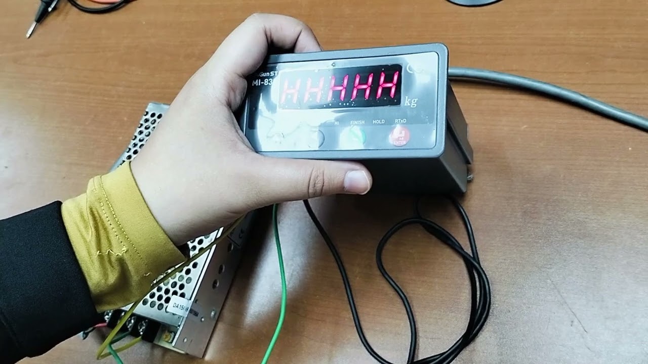 كيفية معايرة عداد الوزن MI830 مع كارت أنالوج للحصول على إشارة من 0-10 فولت