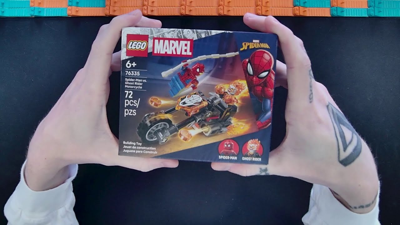 LEGO Marvel Spider Man Vs. Ghost Rider Motorcycle 76335 Build And Review! Nice Set, Two Figures, $10