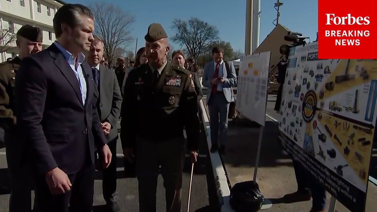 War Sec. Pete Hegseth Visits The New Site For U.S. Space Command Headquarters In Huntsville, Alabama