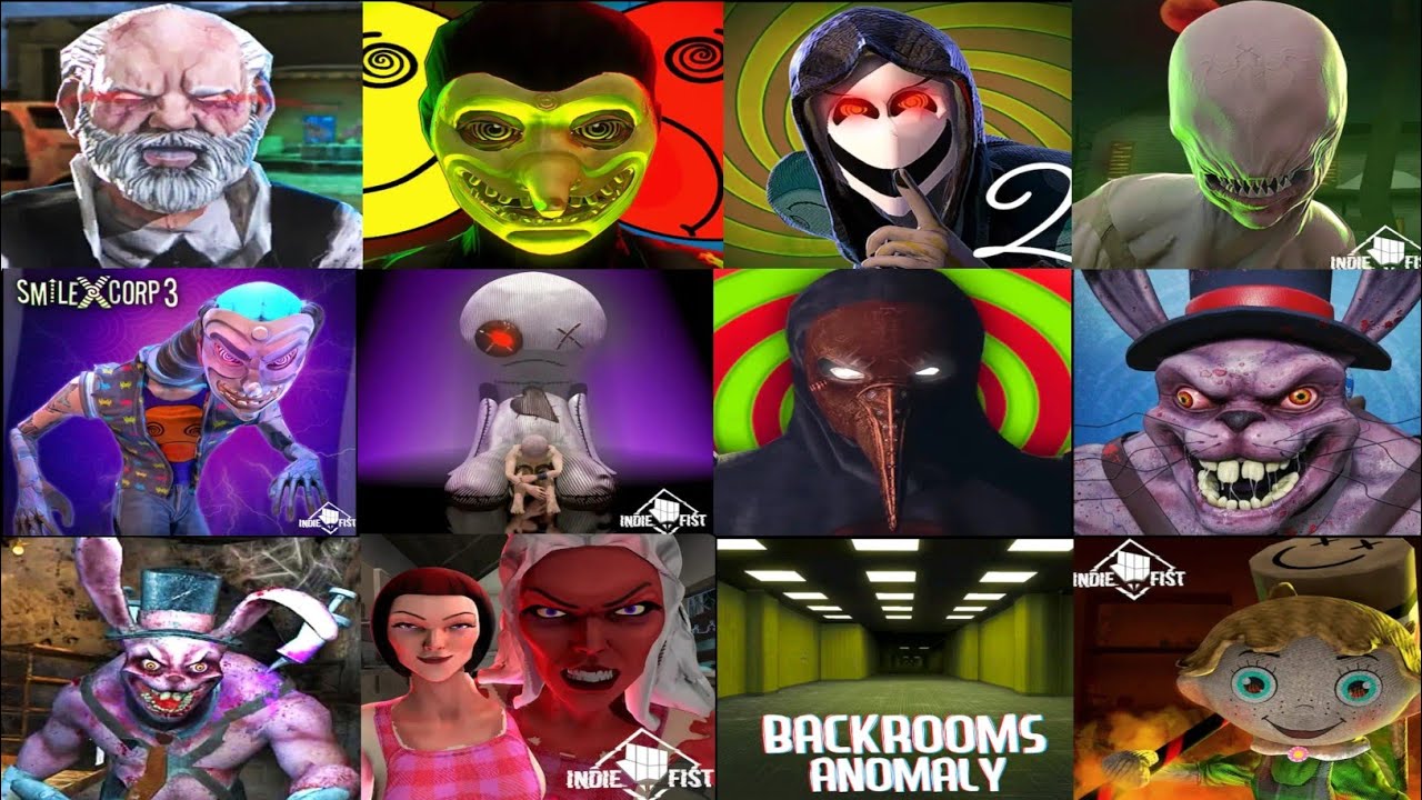 IndieFist Games Jumpscares Battle - Mr Xantu, SmilingXCorp3, Curse of Stepmother, Erich Sann &+