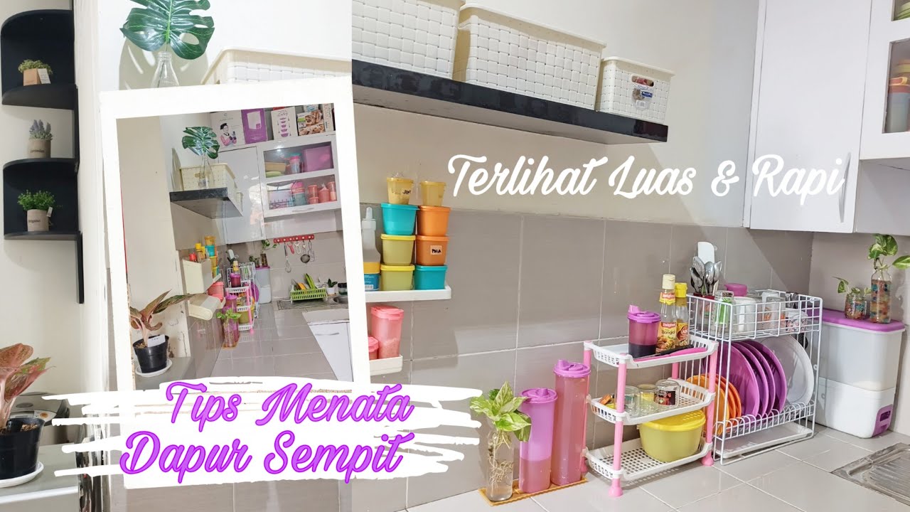 CARA MENATA DAPUR KECIL🌻 BERSIH BERSIH DAPUR AGAR RAPI🌻STORAGE BOX MULTIFUNGSI