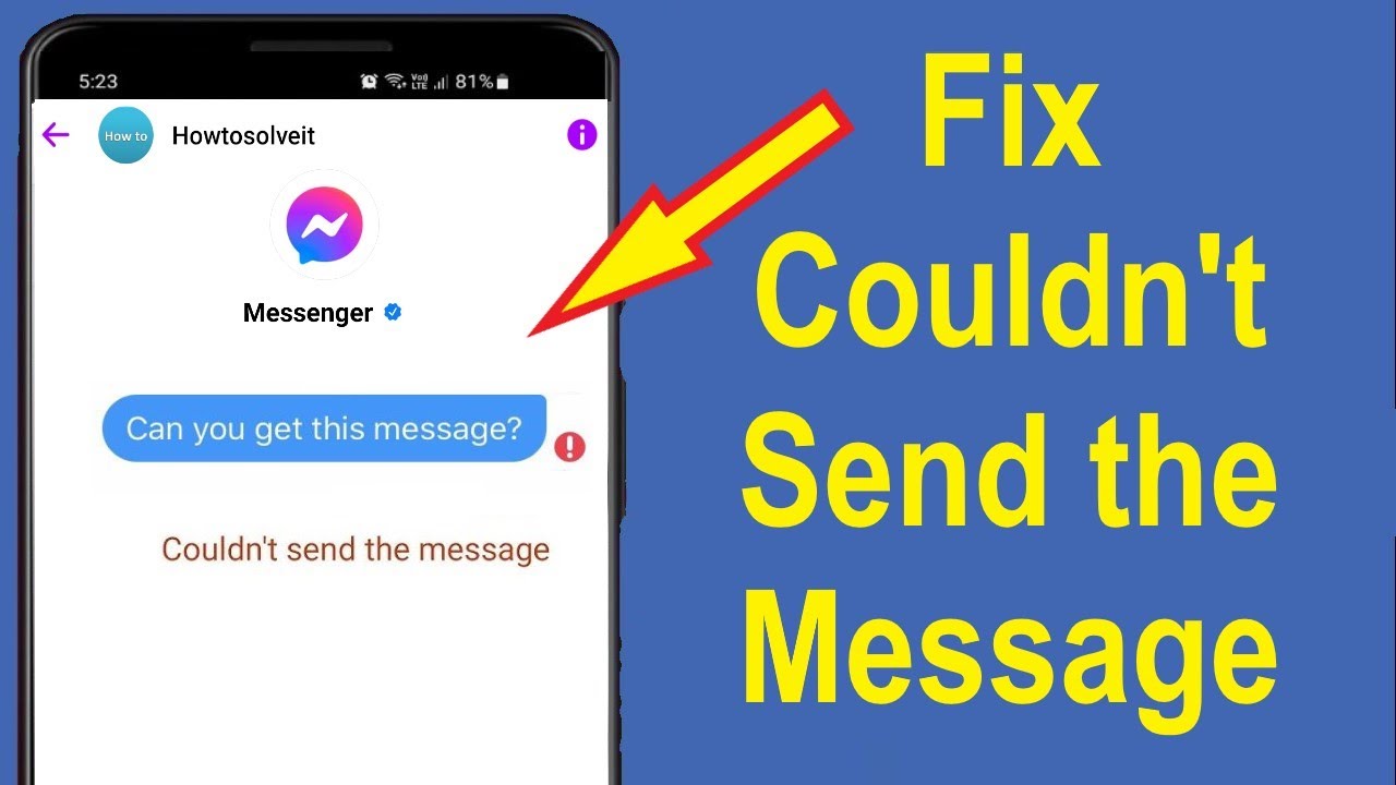 Как исправить ошибку «Messenger не удалось отправить сообщение»? - Howtosolveit