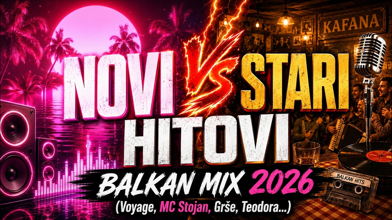 ⚡ NOVI vs STARI HITOVI #balkan MIX 🔥 2026 🔥 (Voyage, MC Stojan, Gr&scaron;e, Teodora..)