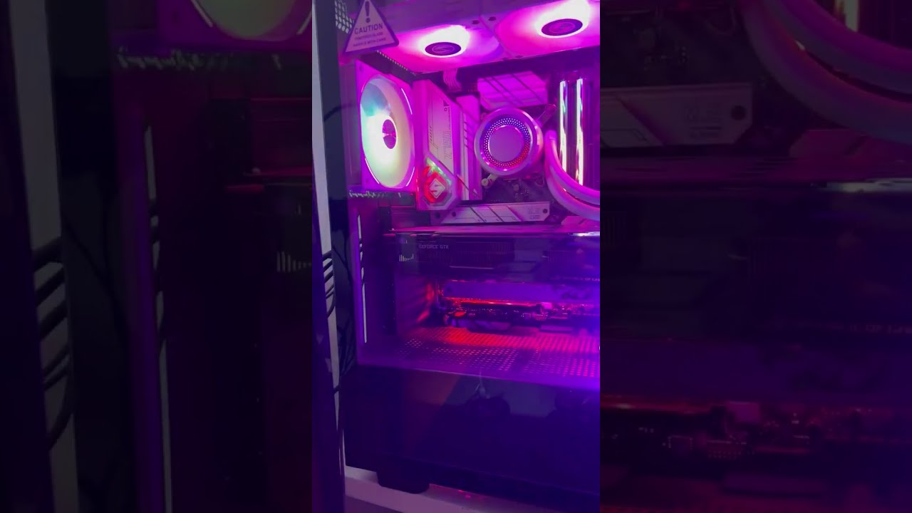 Extreme white build, raw footage #shorts #ASMR #pcbuild #pc #gamingpc  #pcgaming #nzxt #lianli