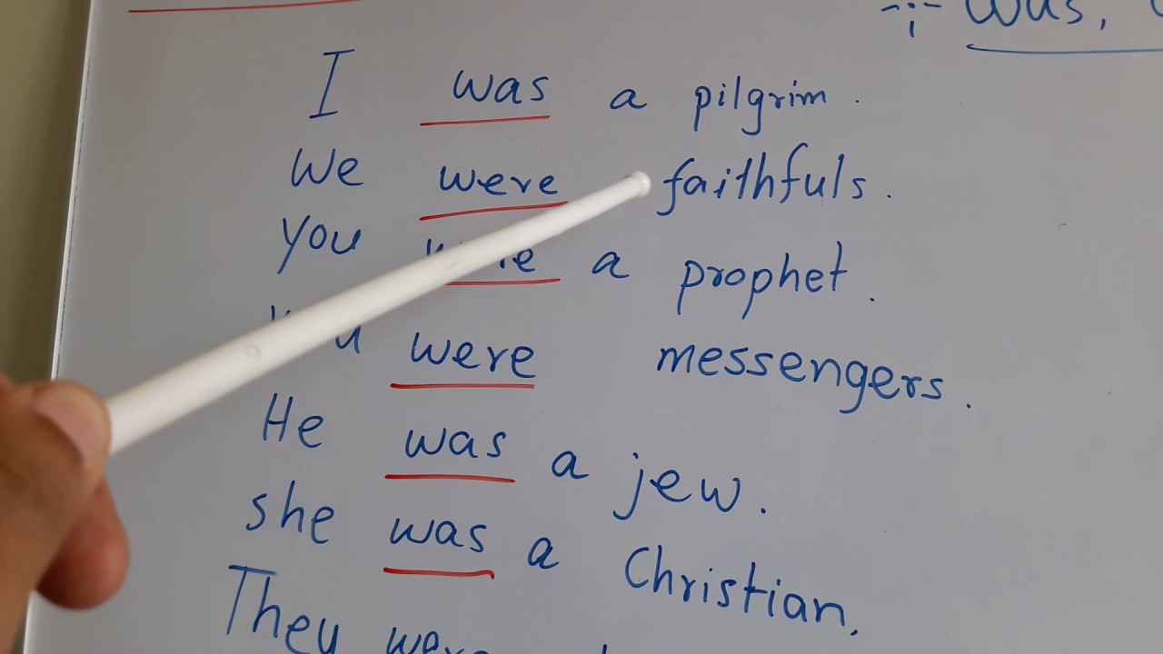 Lesson 12. How to use was were. Learn through Rohingya English club.