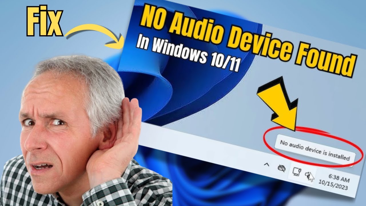 Как исправить ошибку «Аудиоустройство не установлено или не обнаружено» в Windows 10/11 | Исправл...