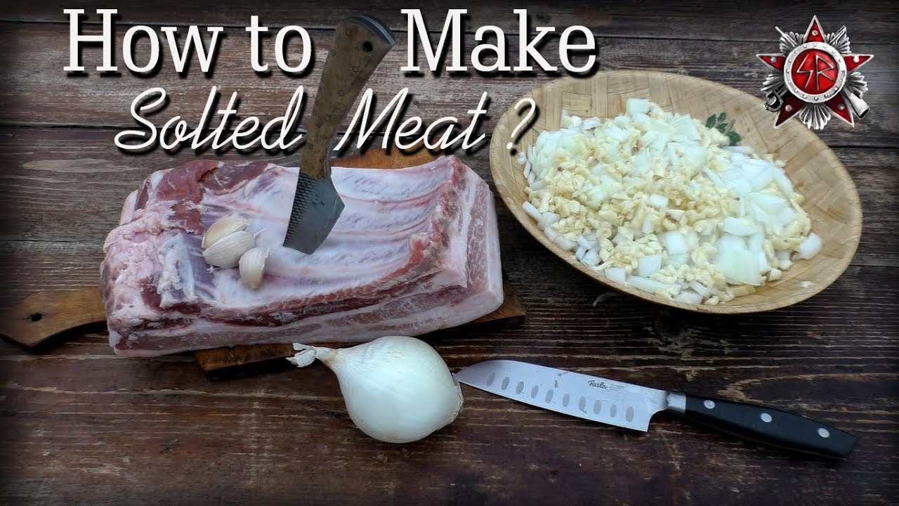 Awesome Food For The Outdoors|How To Make Salted Meat With Spices