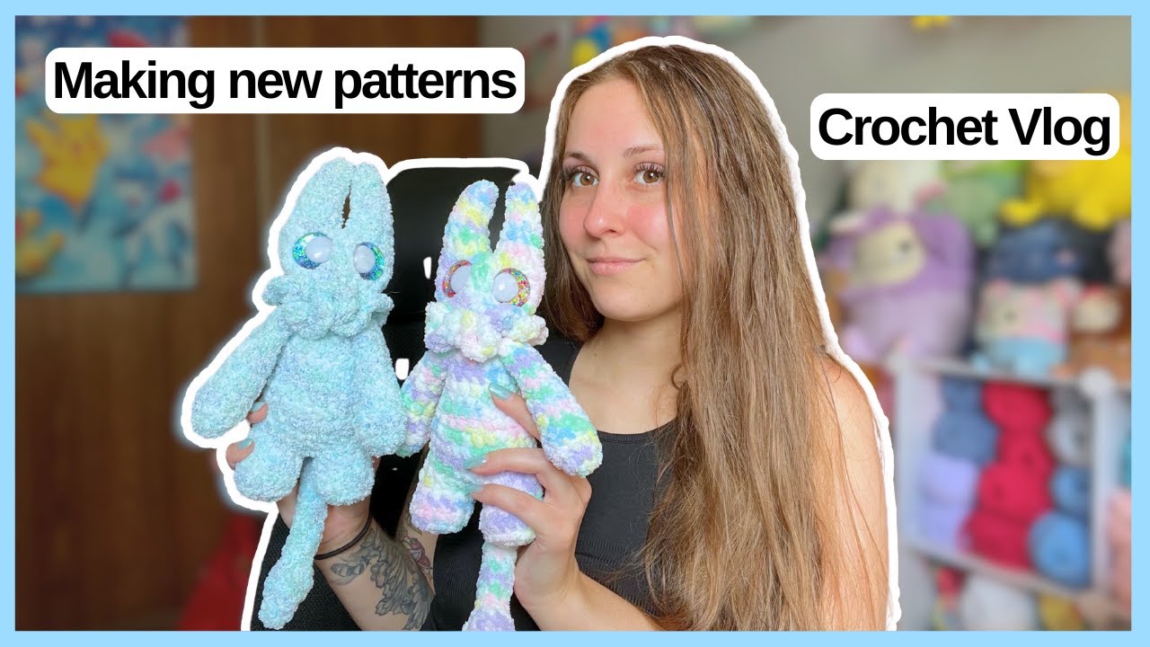 Making New Crochet Patterns! 🩵 Crochet Vlog