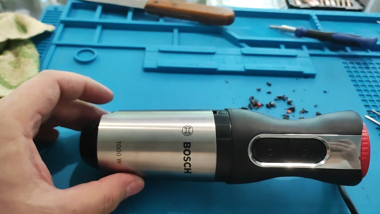 Блендер Bosch Ergomixx, как разобрать и собрать. На блендере 1000w, внутри 800w. Обман?