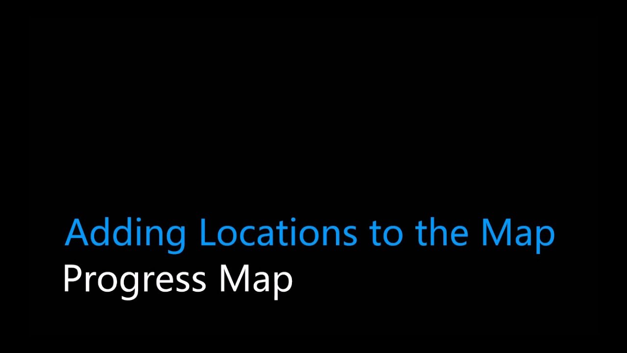 How to add new locations to the map? Progress Map v3