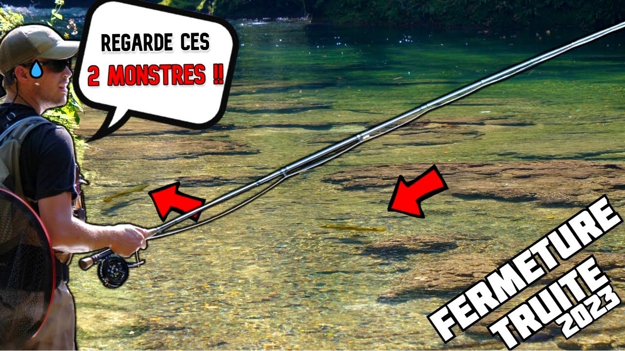 Des TRUITES de 50+ sont devant nous, pile LE JOUR DE LA FERMETURE TRUITE 2023! (Canne à GAGNER)
