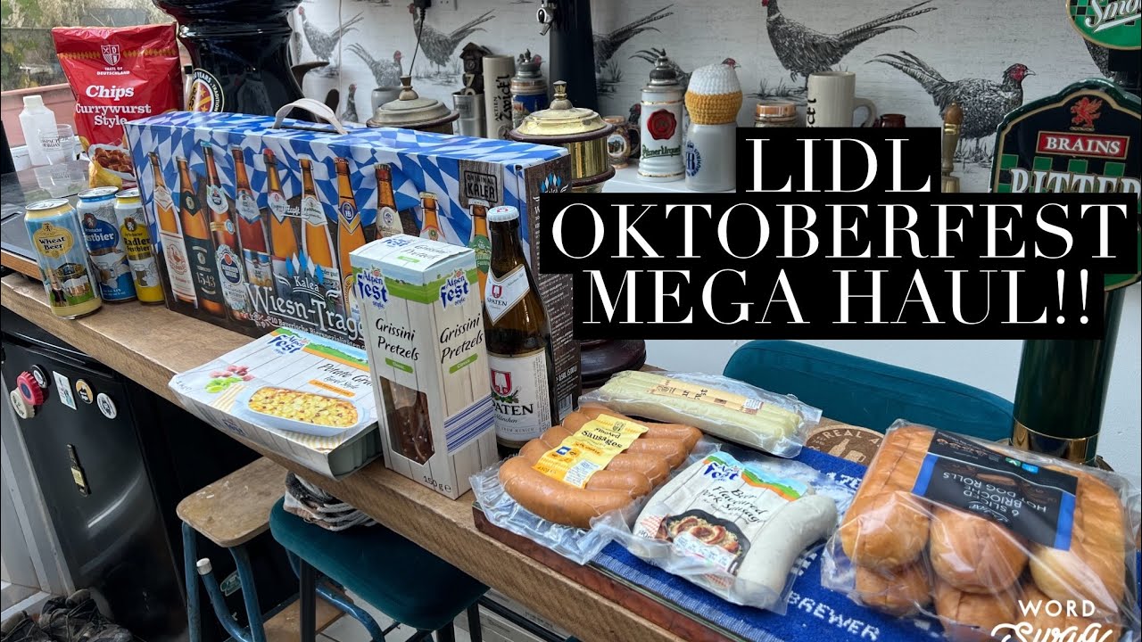Lidl Oktoberfest Mega Haul , Lidl Oktoberfest Bier & Food 2024 , Kalea Wiesn Tragerl Beer Suitcase