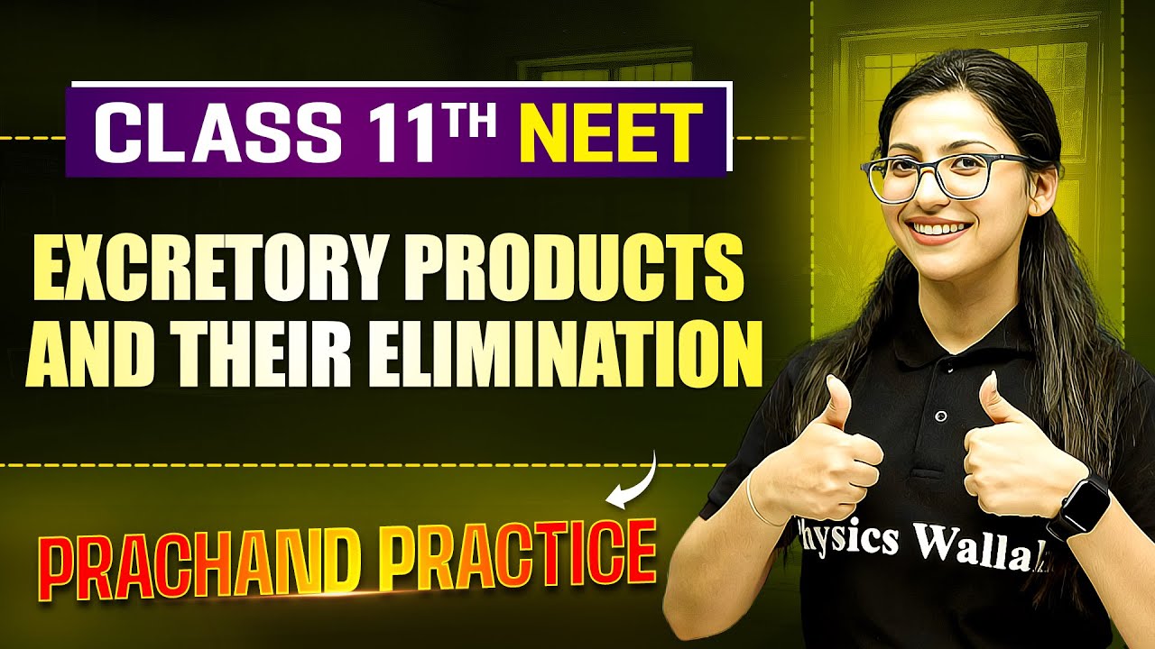 Excretory Products & their Elimination : PYQ's Video Solution | PRACHAND Practice Series | NEET 2025