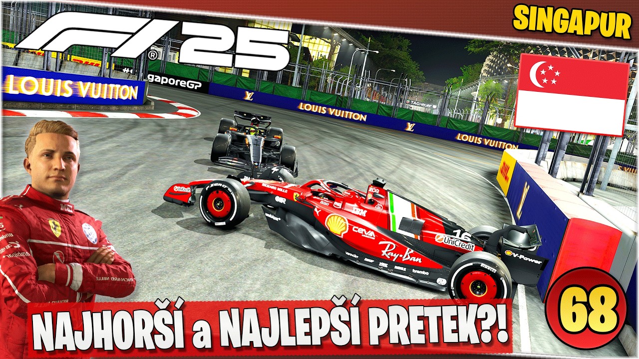 Keď tlak spraví svoje: Singapur😵 | F1 25 Kariéra #68