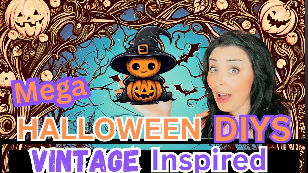 HALLOWEEN DIYS you GOTTA SEE 🧛‍♂️retro/vintage inspired diy crafts and decor for every spook🧛‍♀️