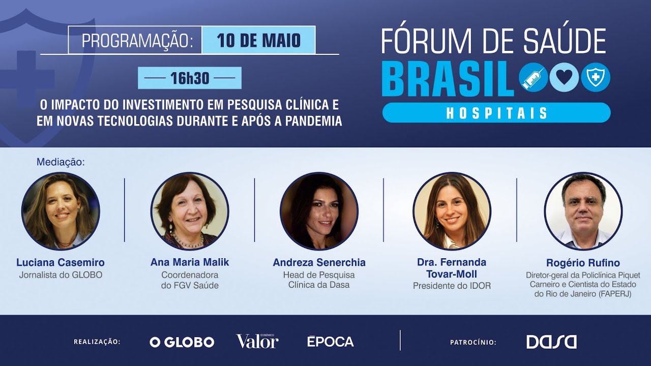 O investimento em pesquisa e em tecnologia nos hospitais na pandemia | FÓRUM DE SAÚDE BRASIL