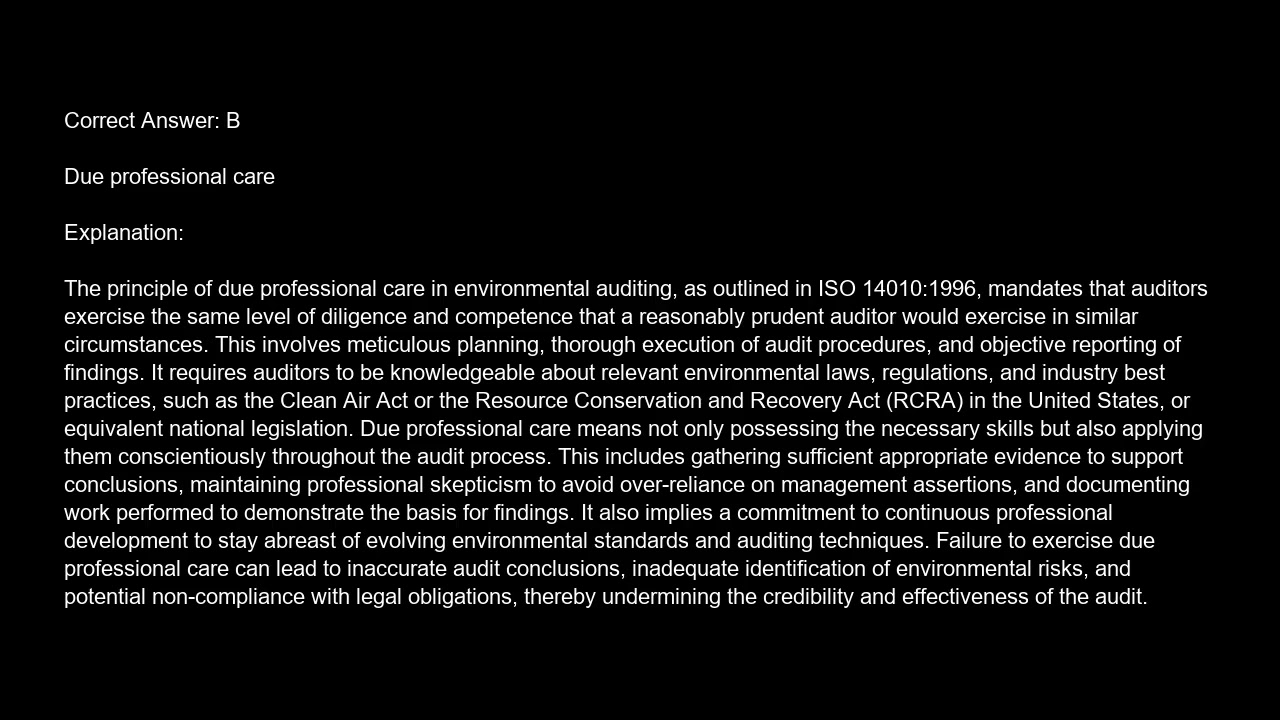 ISO 14010 1996   Guidelines for Environmental Auditing   General Principles Free Practice Test video