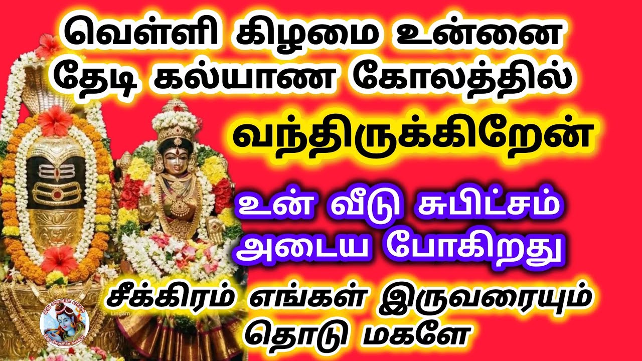 வெள்ளி கிழமை உன் வீடு சுபிட்சம் அடைய போகிறது சீக்கிரம் எங்களை தொடு 