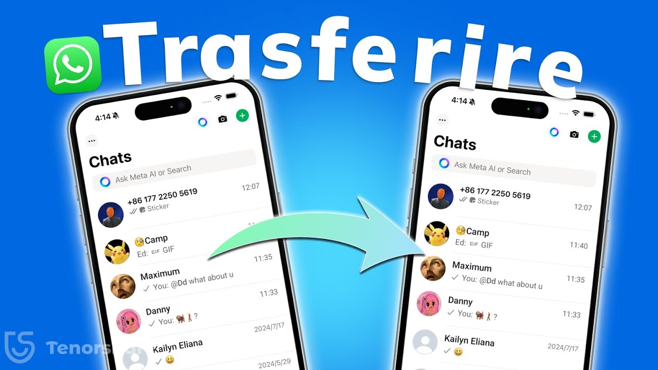 Trasferire WhatsApp da un vecchio iPhone a un nuovo iPhone in 5 Miunti (Utilizzando QRcode)