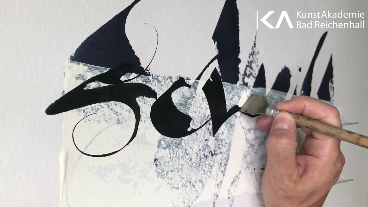 Schriftkunst und Kalligrafie mit Anja Eichen Kalligraphie- Kurs an der Kunstakademie Bad Reichenhall
