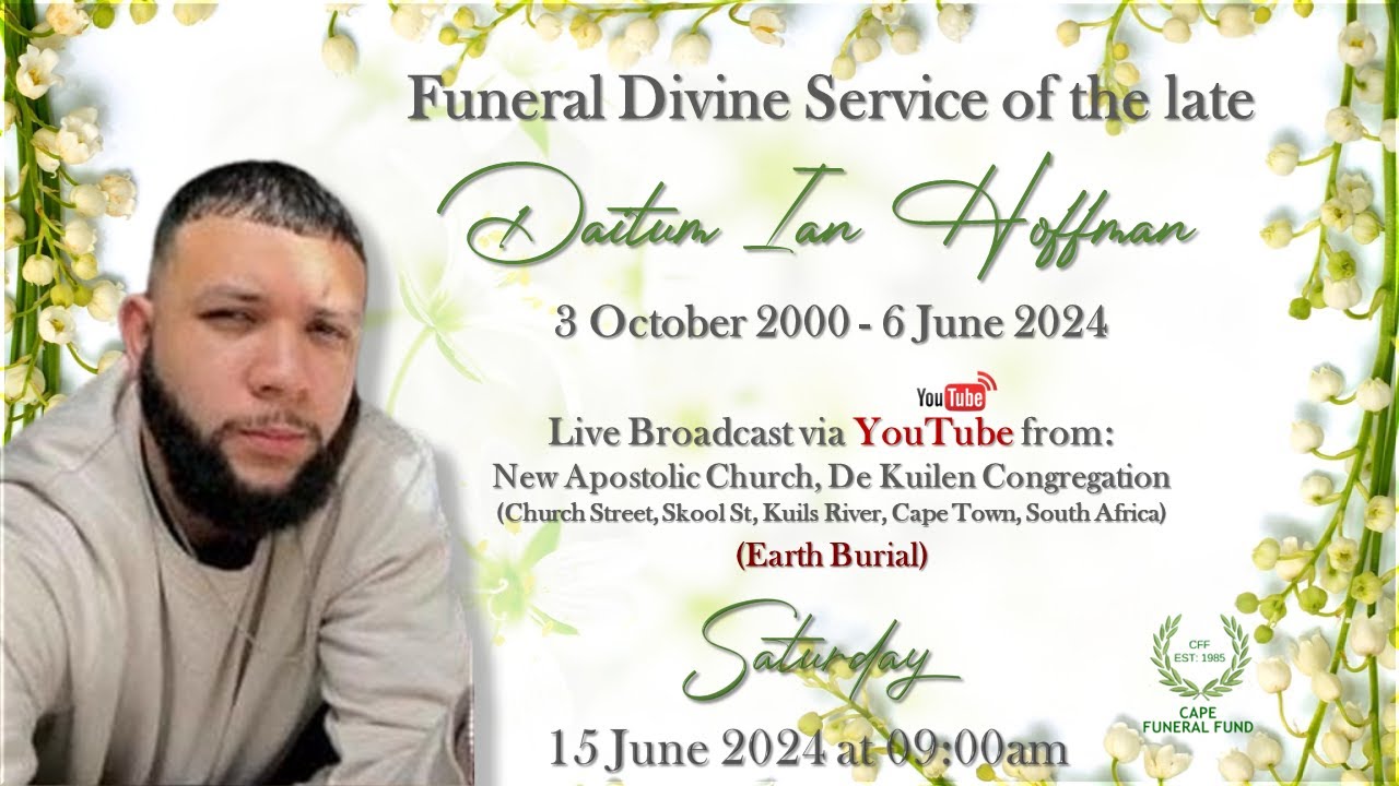 Funeral Divine Service of the late Daitum Ian Hoffman - Saturday 15 June 2024 at 09:00am