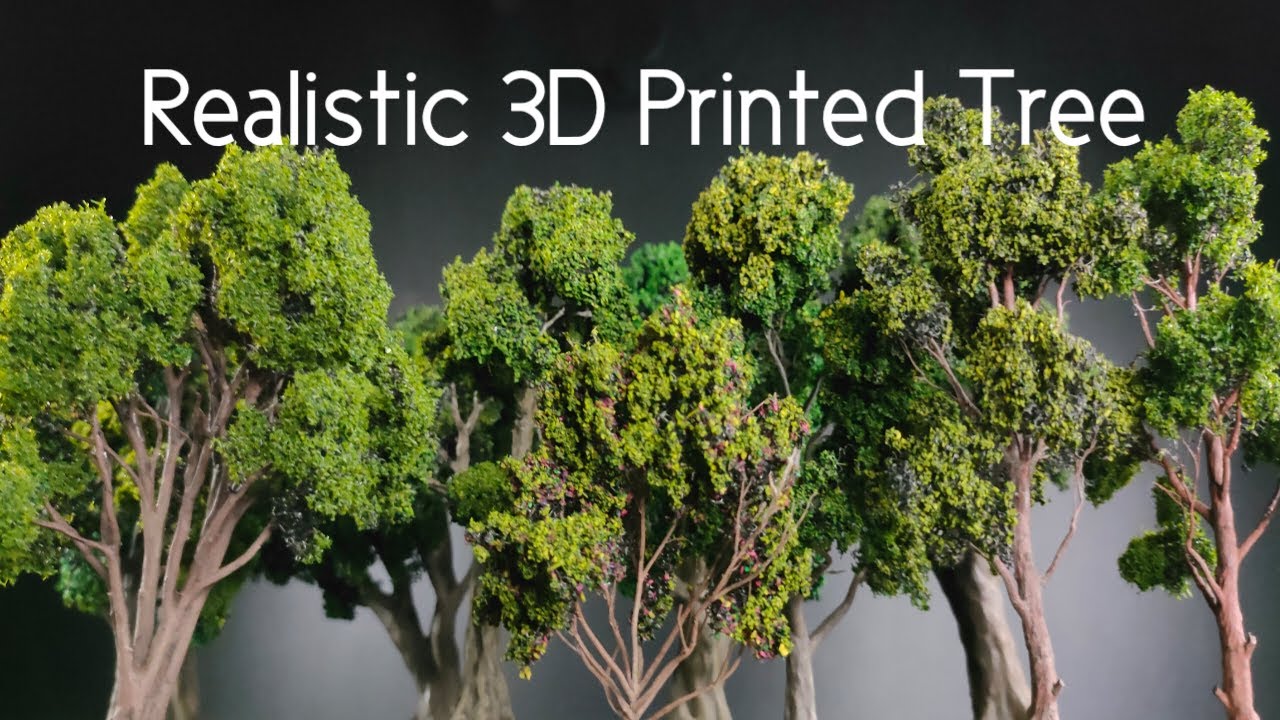 Преобразите свою диораму с помощью этих деревьев, напечатанных на 3D-принтере