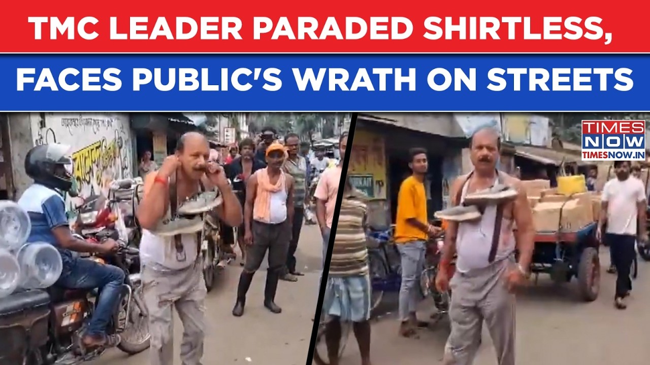 TMC Leader's Public Humiliation Video: 'Corrupt Man' Paraded Shirtless, Hurled With Eggs, Tomatoes