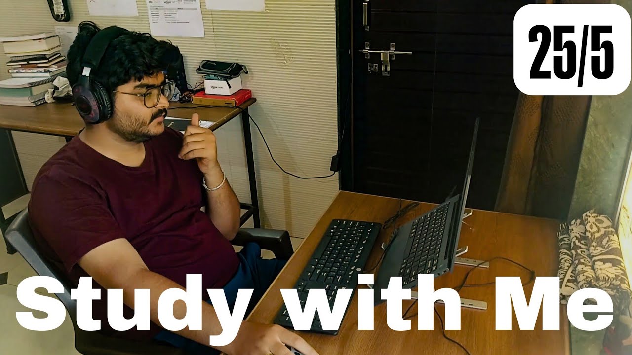 Study with me 1 hours (25/5) With Music